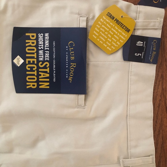 Charter club wrinkle free shorts with stein protector. Size: 40 - Picture 6 of 7